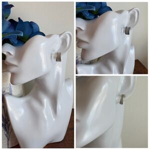 Mixit 3PC Rhinestone Crescent Earrings Set